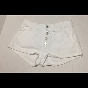 American Apparel Short Shorts White Size 25